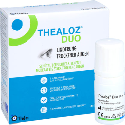 THEALOZ Duo Augentropfen 3X10 ml