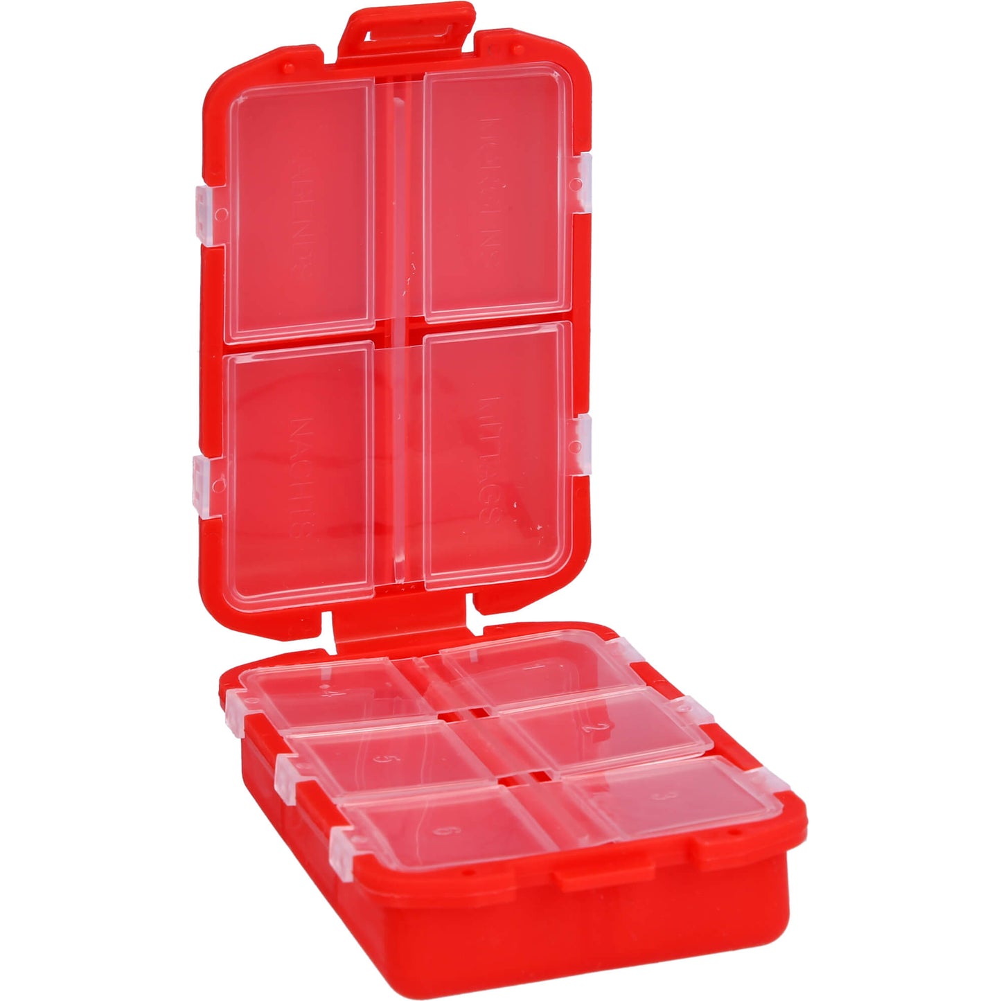 TABLETTENBOX mit 10-Fächern farbig sortiert 1 St