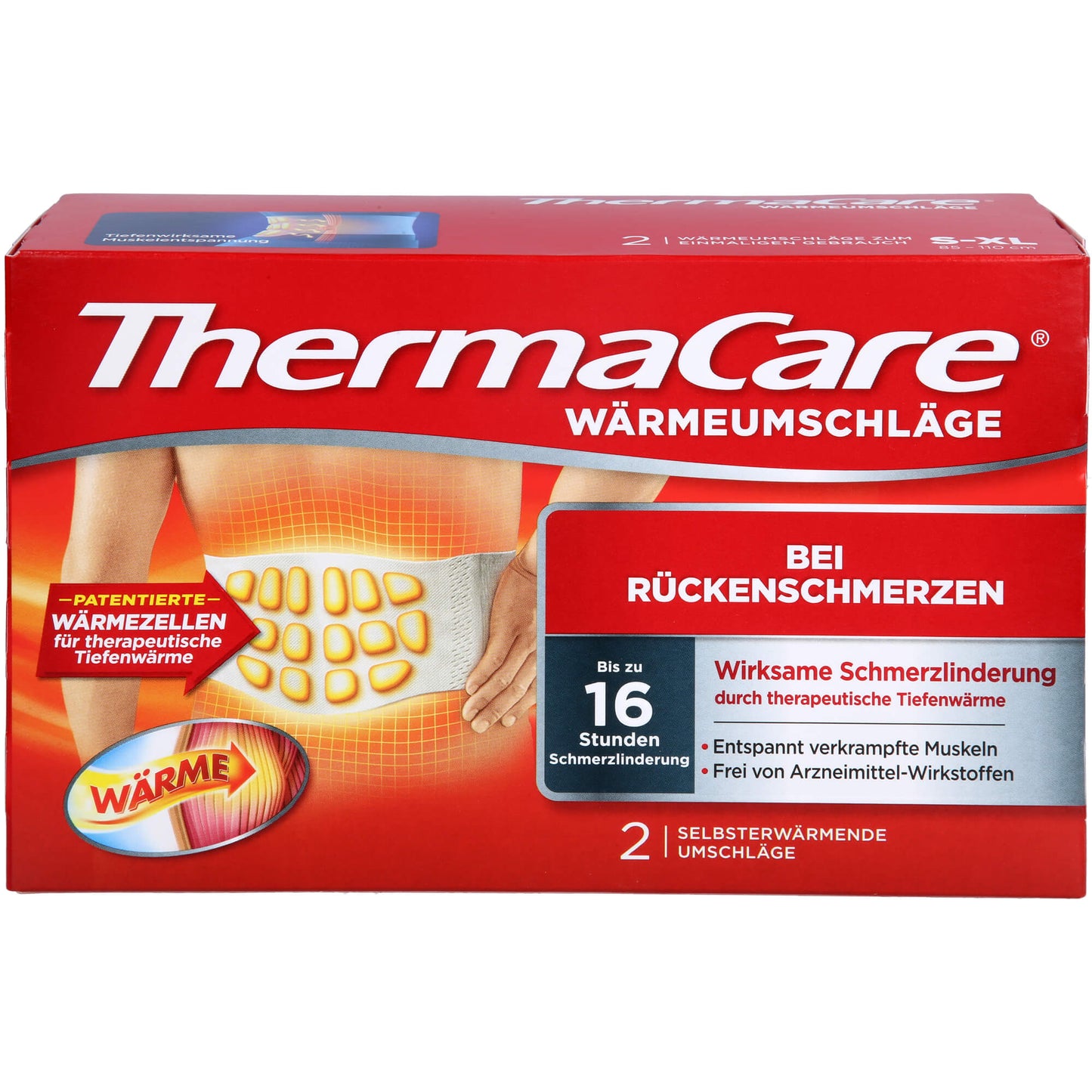 THERMACARE Rückenumschläge S-XL z.Schmerzlind. 2 St