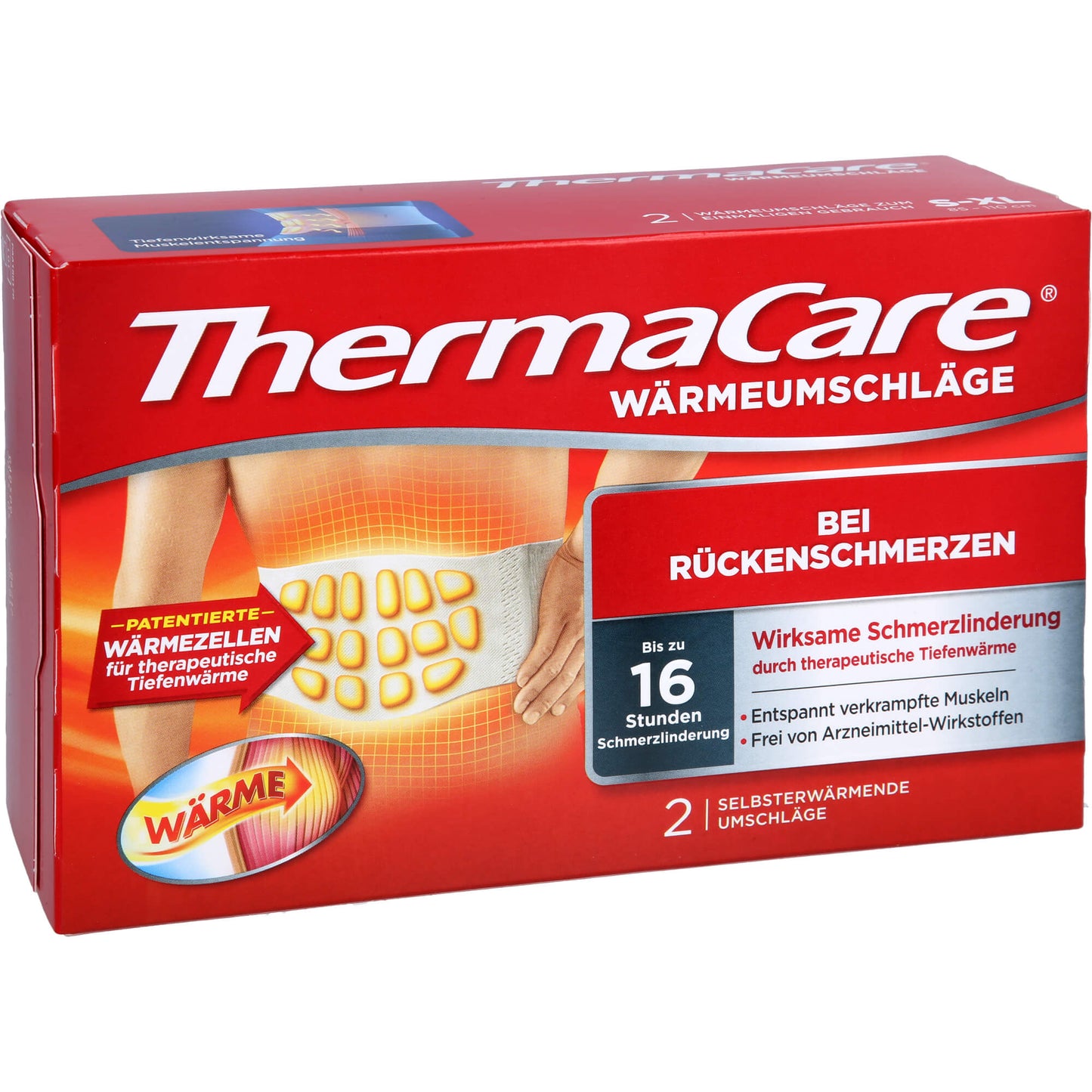 THERMACARE Rückenumschläge S-XL z.Schmerzlind. 2 St