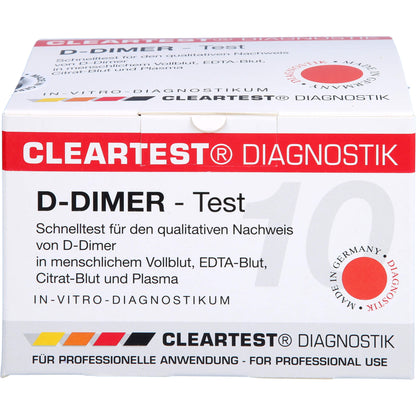 D-DIMER Cleartest Vollblut TVT LE DIC 10 St