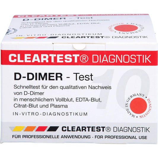 D-DIMER Cleartest Vollblut TVT LE DIC 10 St