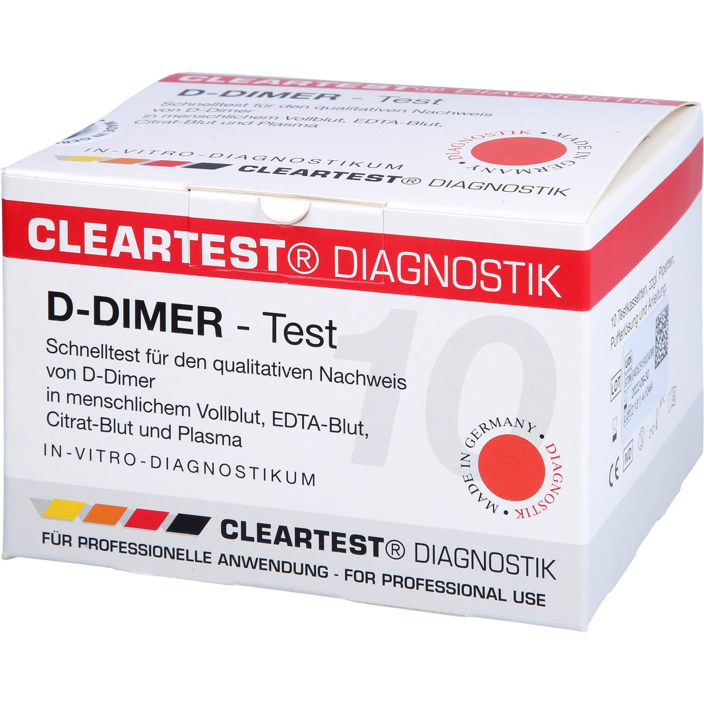 D-DIMER Cleartest Vollblut TVT LE DIC 10 St