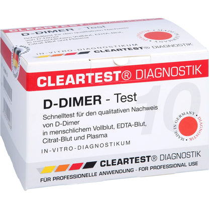 D-DIMER Cleartest Vollblut TVT LE DIC 10 St