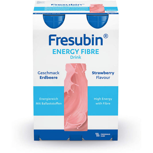 FRESUBIN ENERGY Fibre DRINK Erdbeere Trinkflasche 6X4X200 ml