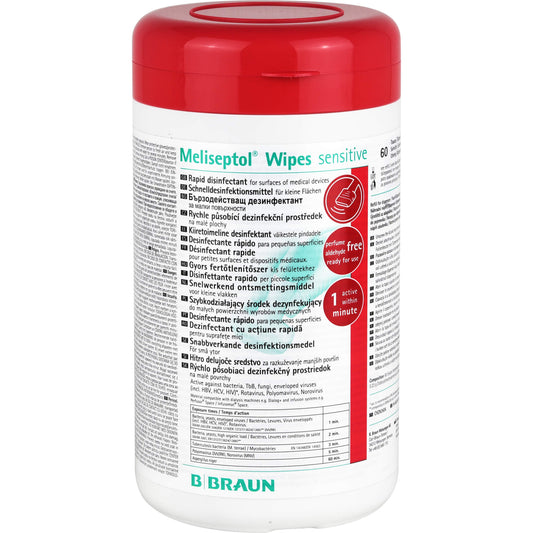 MELISEPTOL Wipes sensitive Spenderbox 60 St