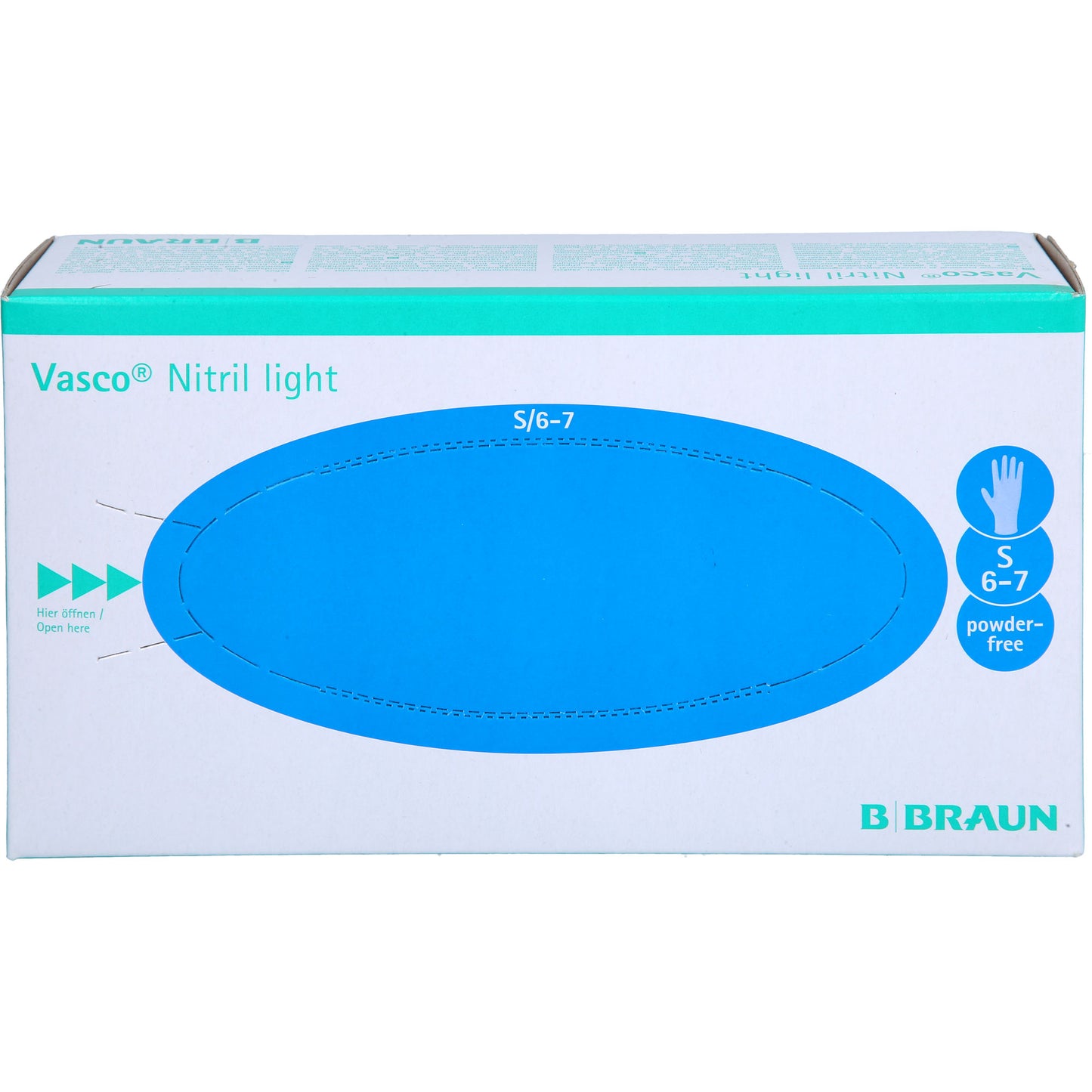 VASCO Nitril light Untersuchungshandschuhe S 100 St