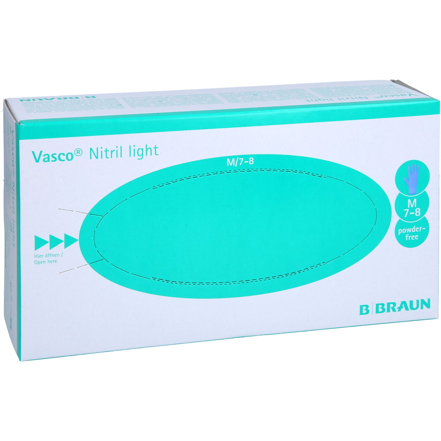 VASCO Nitril light Untersuchungshandschuhe M 100 St