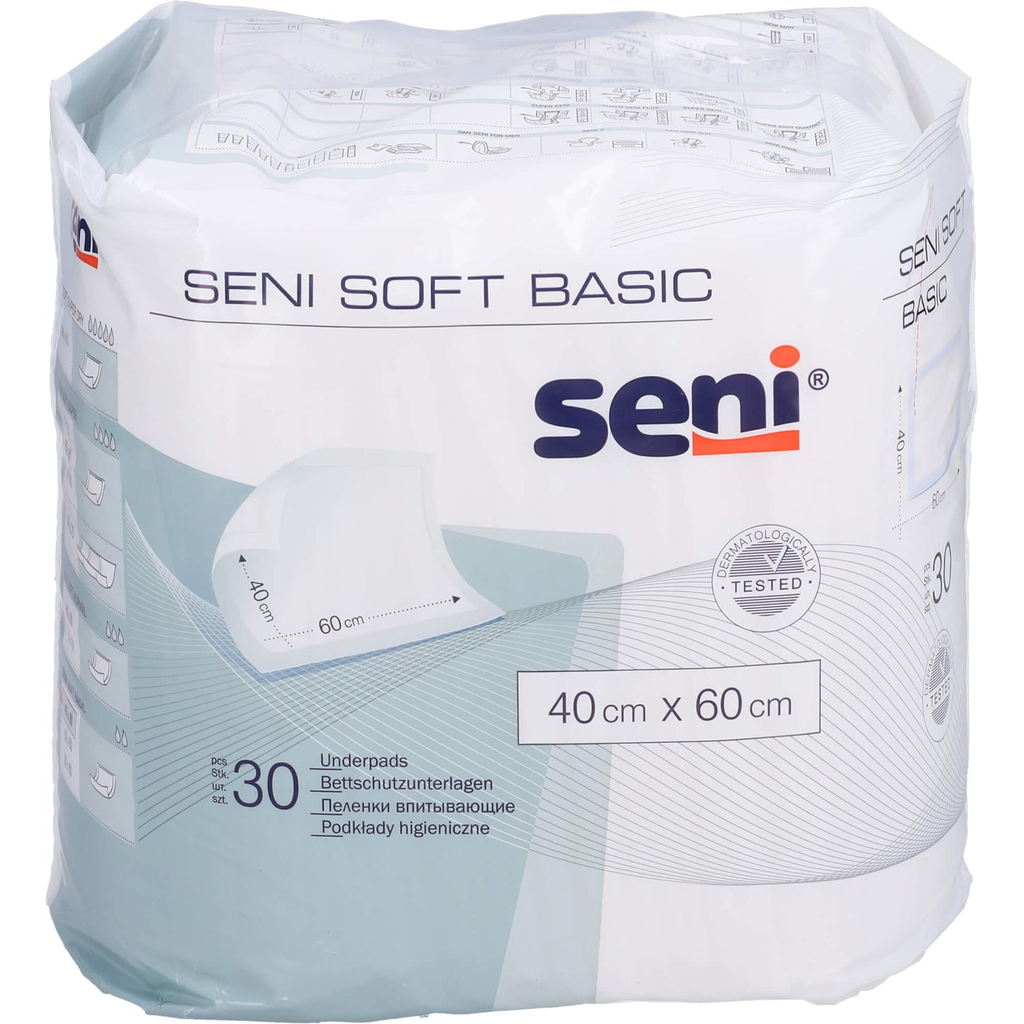 SENI Soft Basic Bettschutzunterlage 40x60 cm 30 St