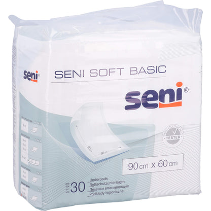 SENI Soft Basic Bettschutzunterlage 60x90 cm 30 St