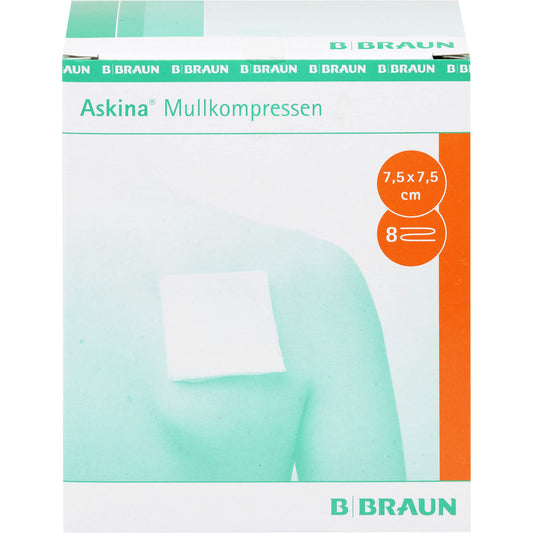 ASKINA Mullkompressen 7,5x7,5 cm steril 25X2 St