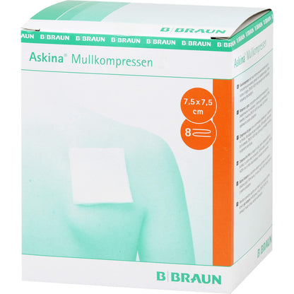 ASKINA Mullkompressen 7,5x7,5 cm steril 25X2 St