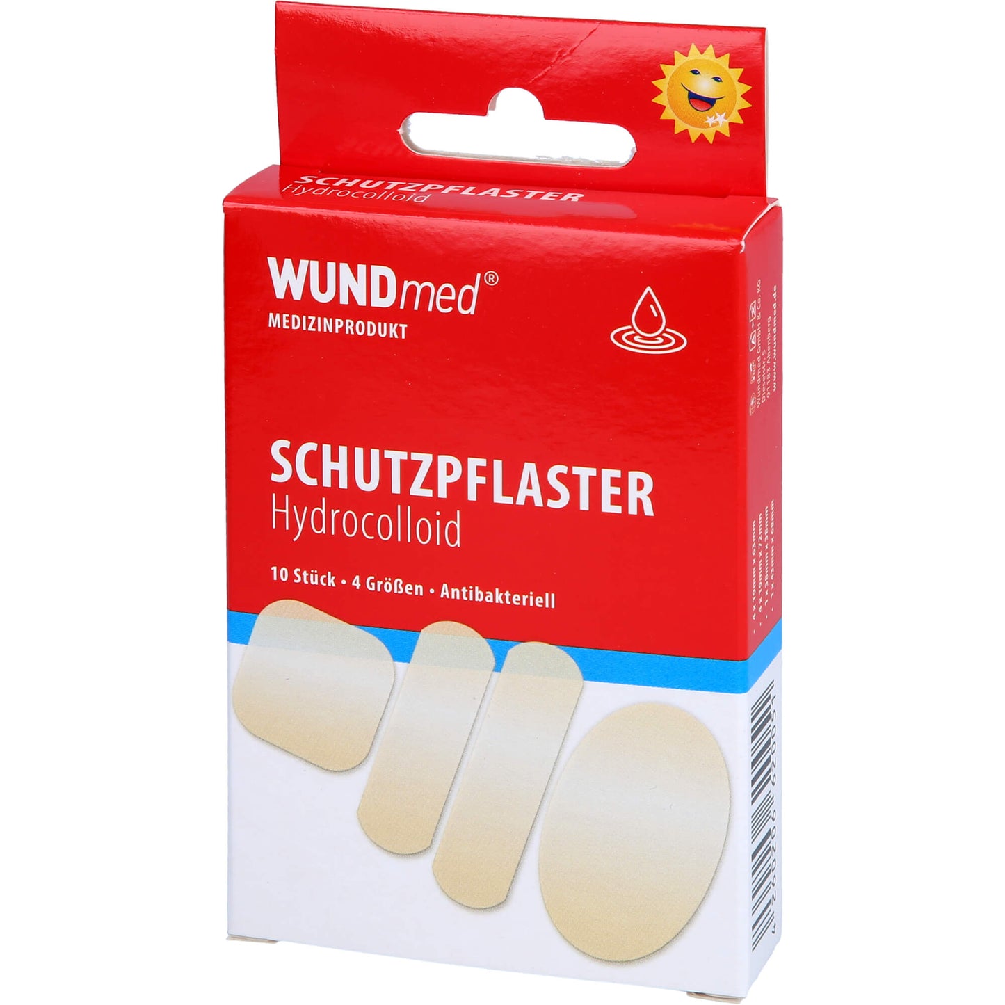WUNDPFLASTER Hydrocolloid 4 Größen 10 St