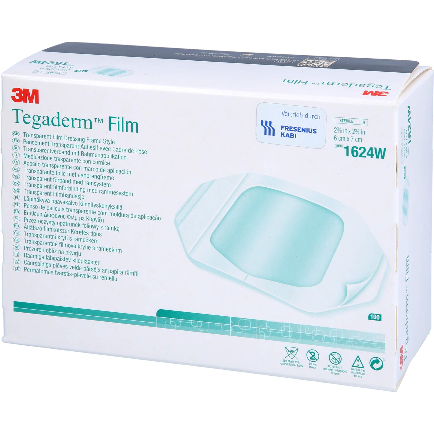 TEGADERM Film 6x7 cm 1624W 100 St