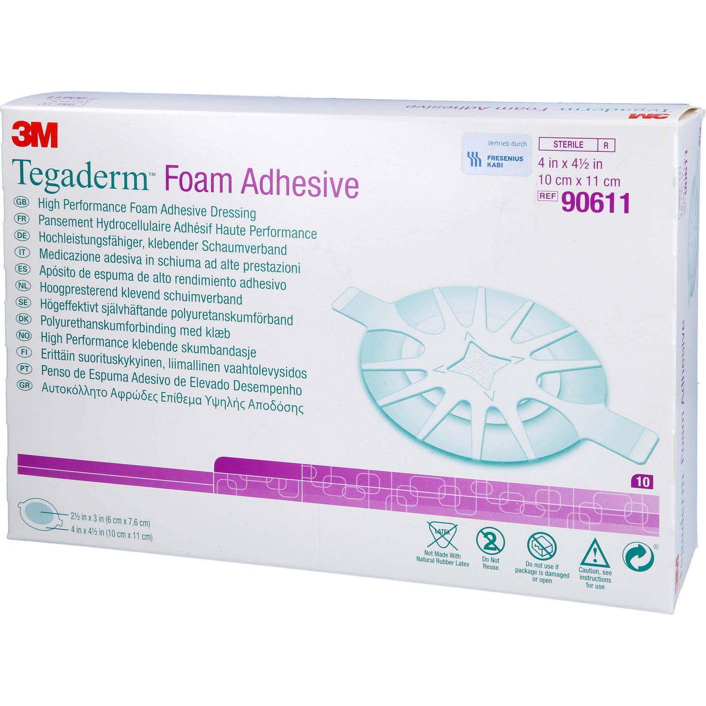 TEGADERM Foam Adhesive FK 10x11 cm oval 90611 10 St
