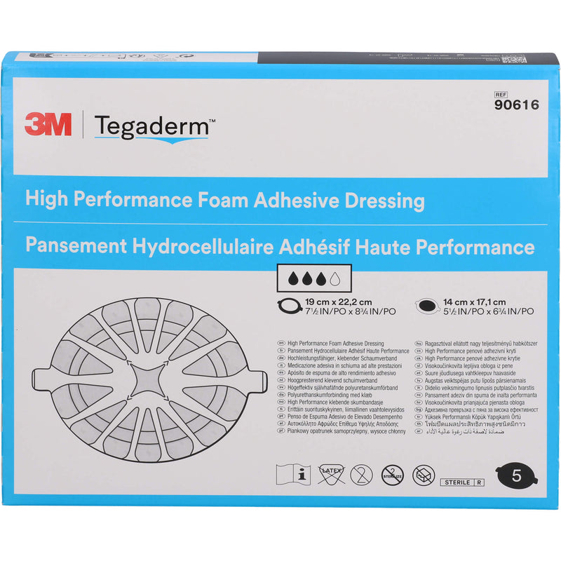 TEGADERM FOAM ADHFK19X22.2 5 St