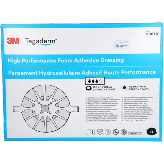 TEGADERM Foam Adhesive FK 13,9 cm rund 90619 5 St