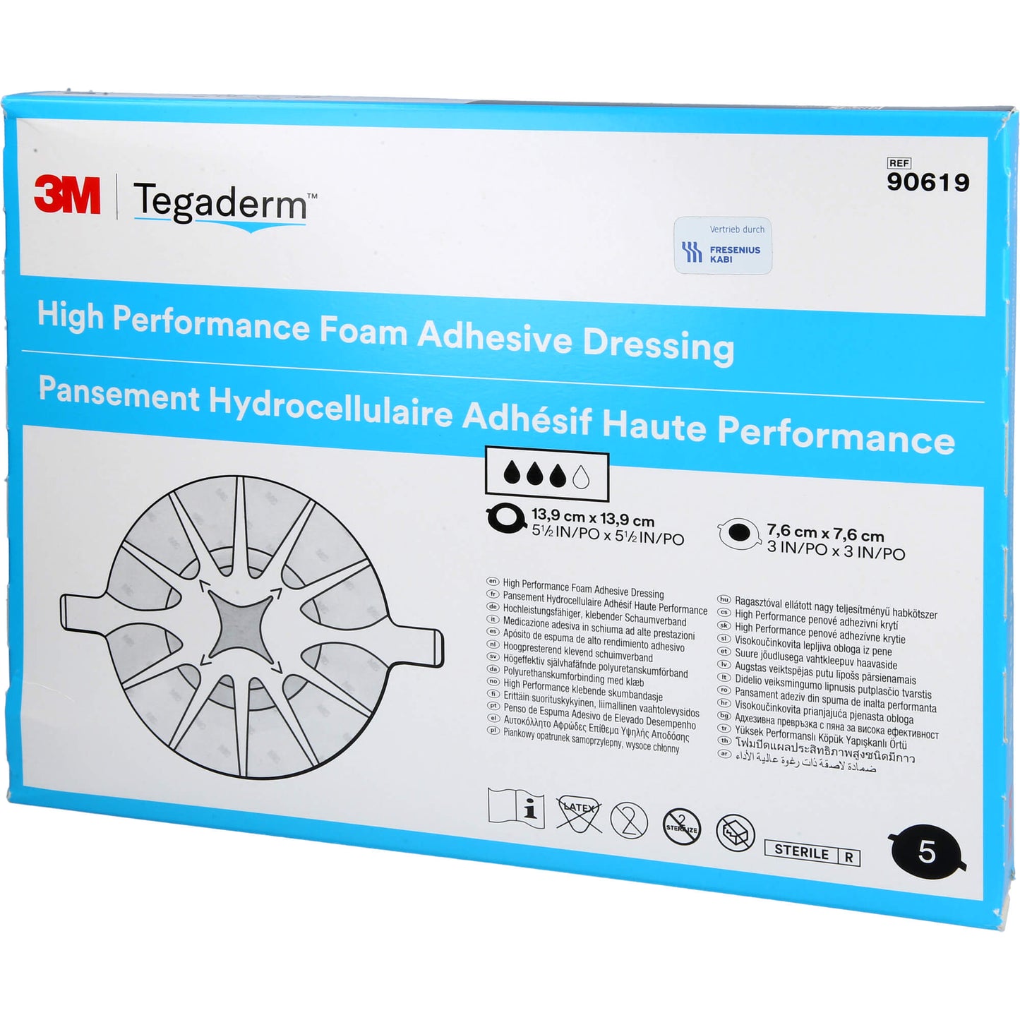 TEGADERM Foam Adhesive FK 13,9 cm rund 90619 5 St