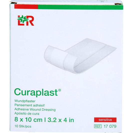 CURAPLAST Wundschnellverb.sensitiv 8x10 cm 1 m 10 St