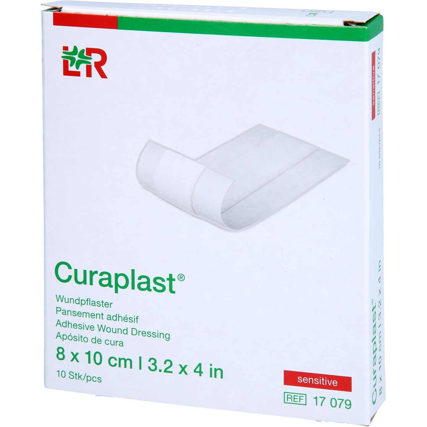CURAPLAST Wundschnellverb.sensitiv 8x10 cm 1 m 10 St