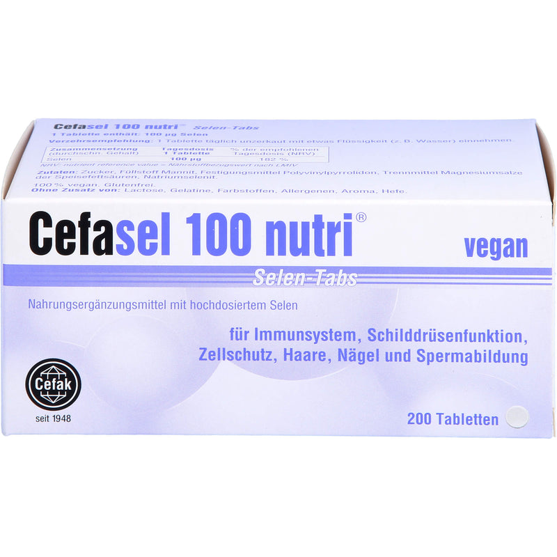 CEFASEL 100 NUTRI SELEN TA 200 St