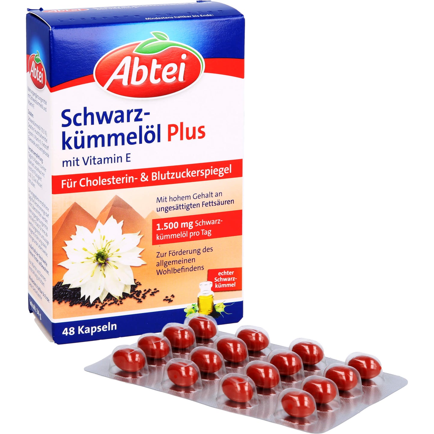 ABTEI Schwarzkümmelöl Plus Kapseln 48 St