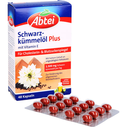 ABTEI Schwarzkümmelöl Plus Kapseln 48 St