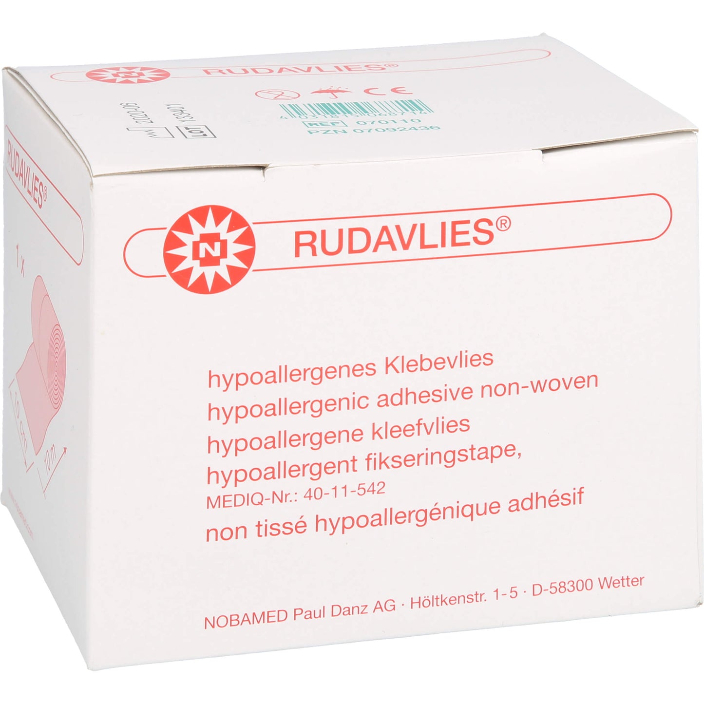 RUDAVLIES Klebevlies 10 cmx10 m 1 St