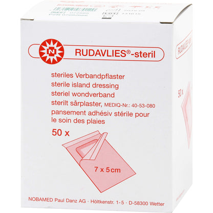 RUDAVLIES-steril Verbandpflaster 5x7 cm 50 St