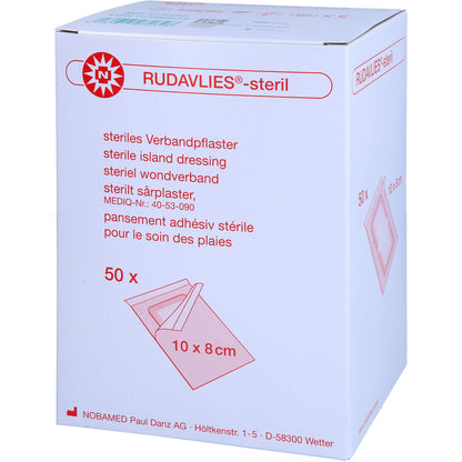 RUDAVLIES-steril Verbandpflaster 8x10 cm 50 St