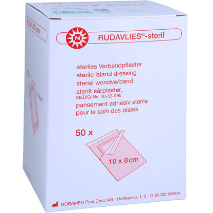 RUDAVLIES-steril Verbandpflaster 8x10 cm 50 St