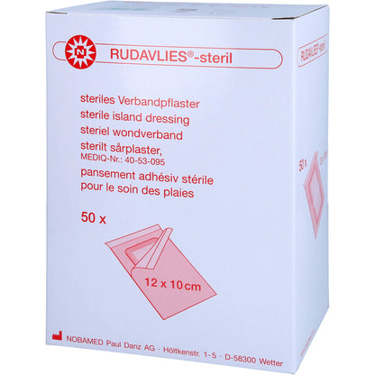 RUDAVLIES-steril Verbandpflaster 10x12 cm 50 St