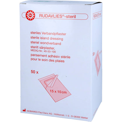 RUDAVLIES-steril Verbandpflaster 10x15 cm 50 St