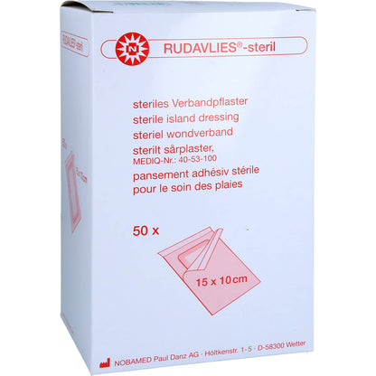 RUDAVLIES-steril Verbandpflaster 10x15 cm 50 St