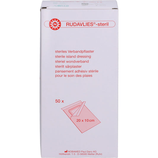 RUDAVLIES-steril Verbandpflaster 10x20 cm 50 St