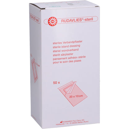 RUDAVLIES-steril Verbandpflaster 10x20 cm 50 St