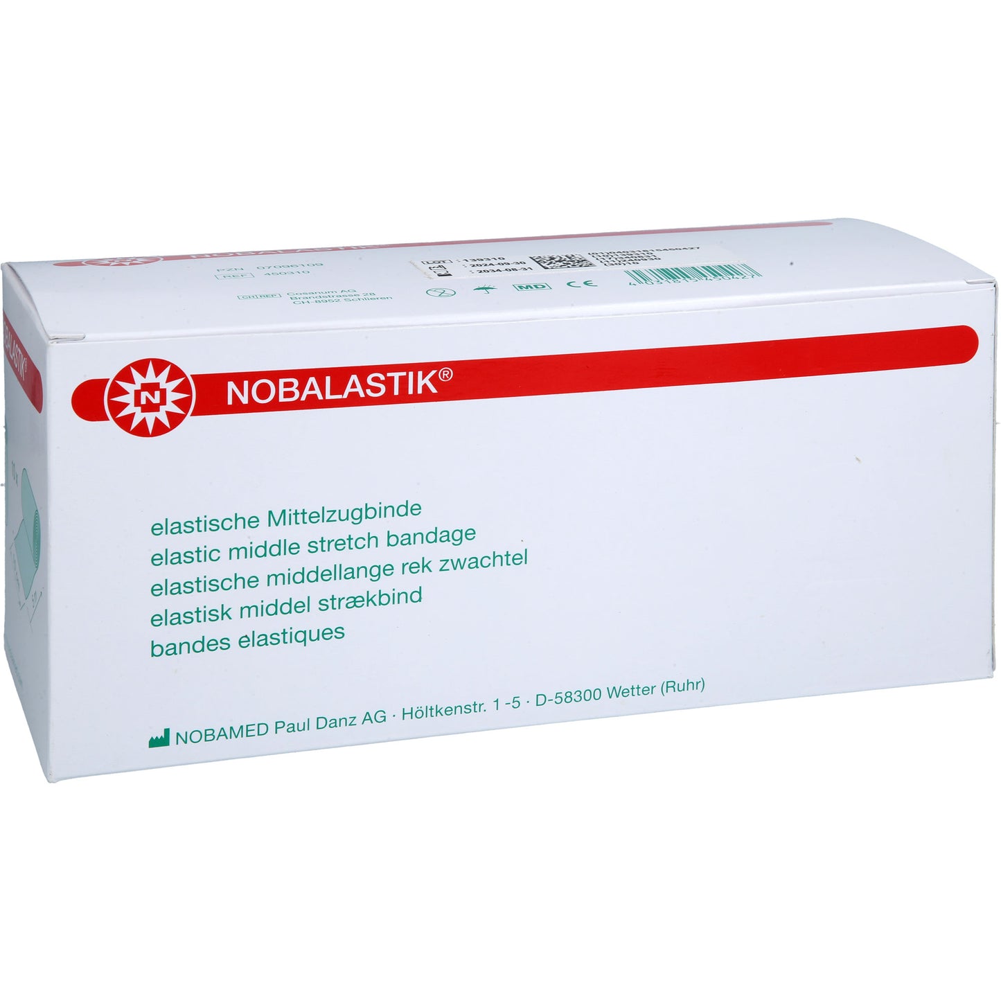 NOBALASTIK Mittelzugbinde 10 cmx5 m 10 St