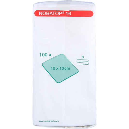 NOBATOP 16 Kompressen 10x10 cm unsteril 100 St
