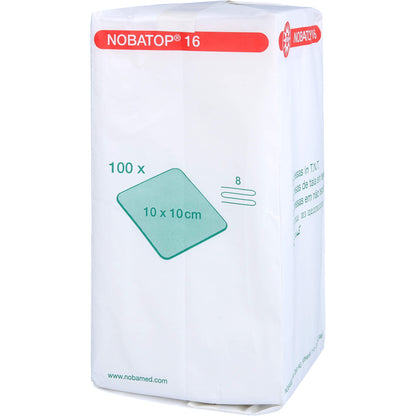 NOBATOP 16 Kompressen 10x10 cm unsteril 100 St