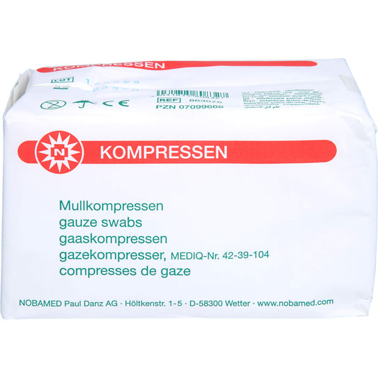 MULLKOMPRESSEN 7,5x7,5 cm unsteril 8fach 100 St