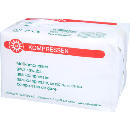MULLKOMPRESSEN 7,5x7,5 cm unsteril 8fach 100 St