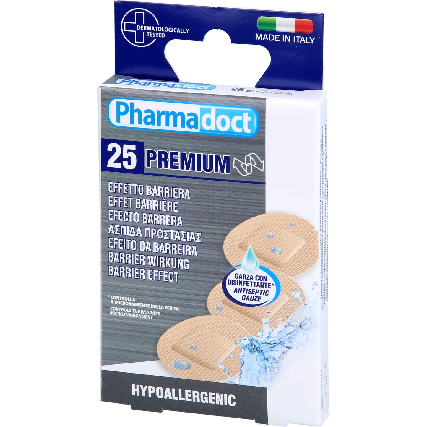 BLUTSTILLENDES Pflaster Mull 2,5 cm rund 25 St