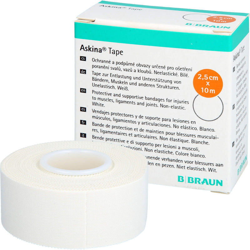 ASKINA TAPE 10MX2.5CM WEIS 1 St