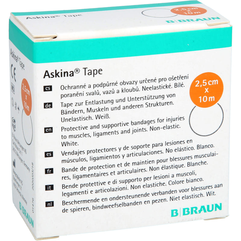 ASKINA TAPE 10MX2.5CM WEIS 1 St