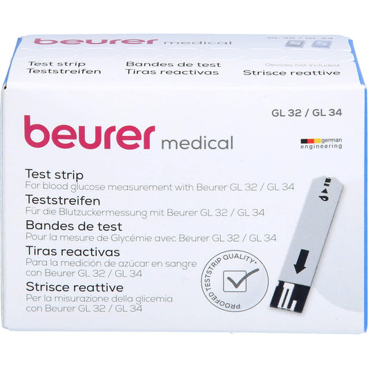 BEURER GL32/GL34/BGL60 Blutzucker-Teststreifen 50 St