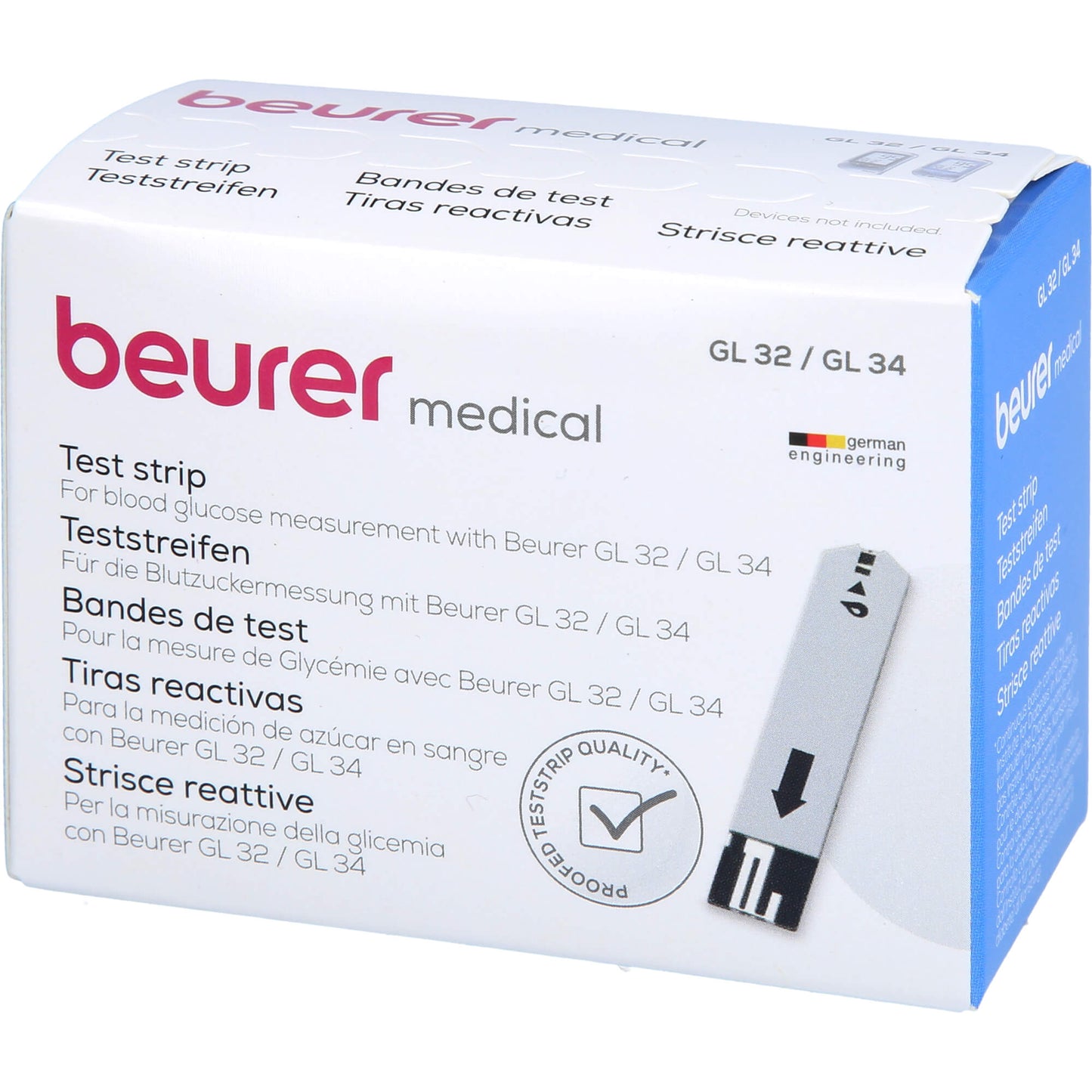 BEURER GL32/GL34/BGL60 Blutzucker-Teststreifen 50 St
