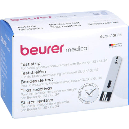BEURER GL32/GL34/BGL60 Blutzucker-Teststreifen 50 St