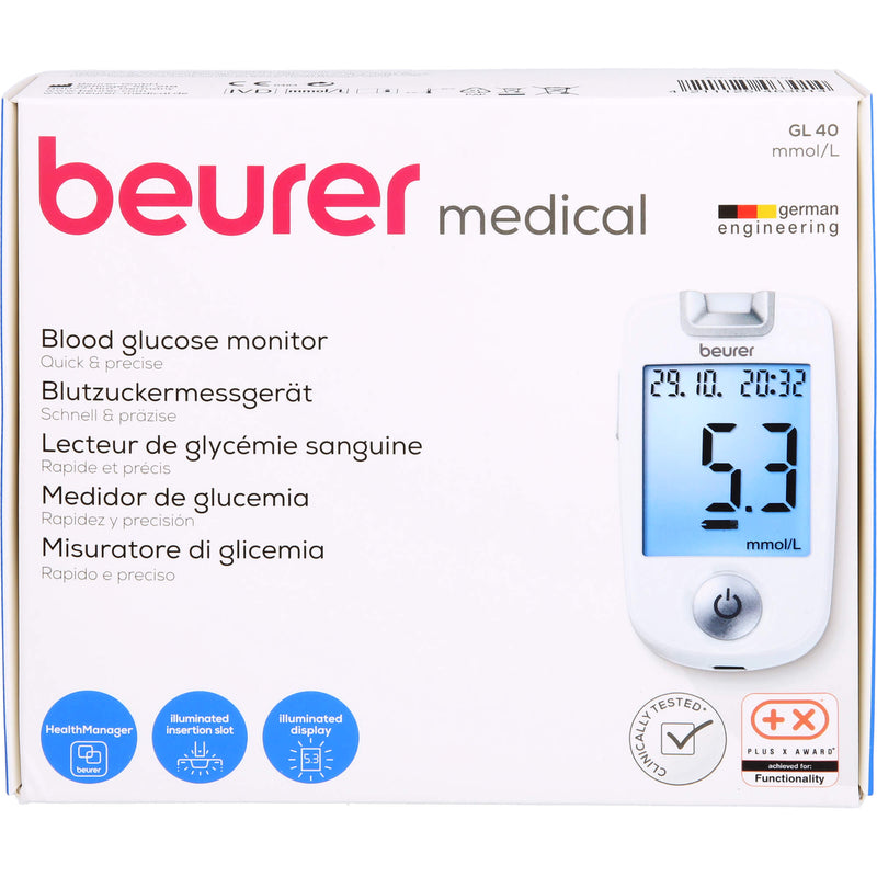 BEURER GL40 BZMG MMOL/L 1 St