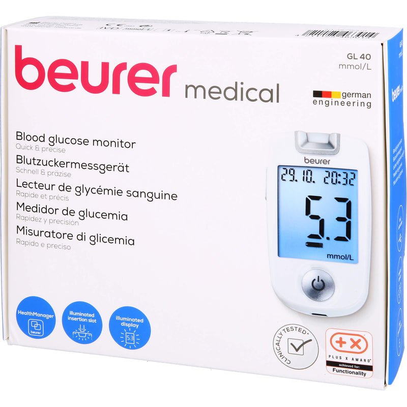 BEURER GL40 BZMG MMOL/L 1 St