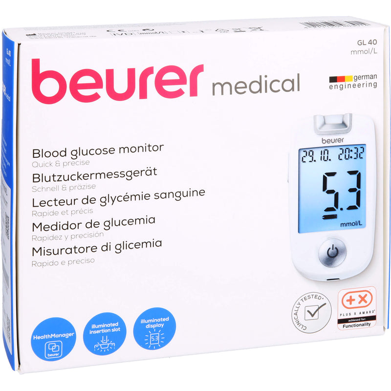 BEURER GL40 BZMG MMOL/L 1 St